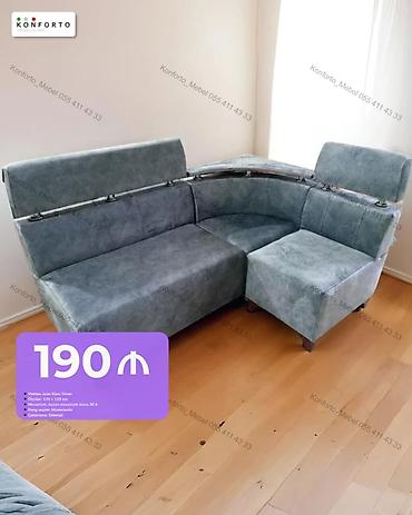 Künc divan, Mətbəx üçün, Parça, Açılan lalafo.az -da Künc divan, Mətbəx üçün, Parça, Açılan