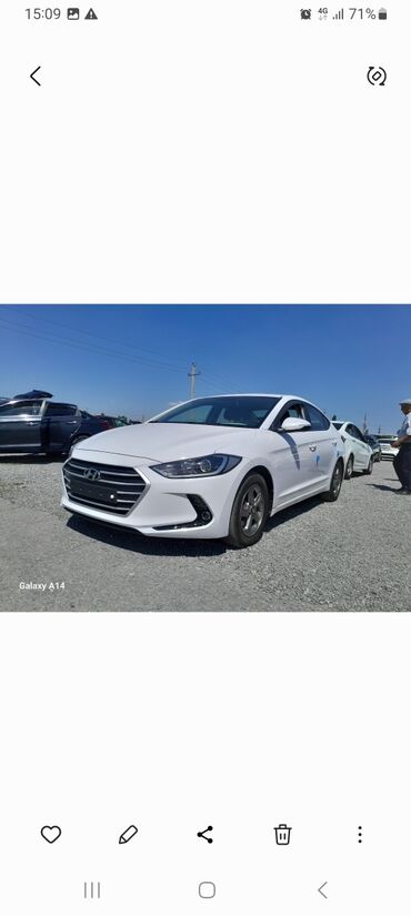 авто hyundai getz: Hyundai Avante: 2018 г., 1.6 л, Автомат, Бензин, Седан