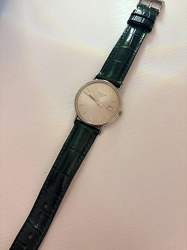 pol sapaski: Longines qol saatı satılır — 150 AZN. Təbii alliqator dərisindən yaşıl — 2