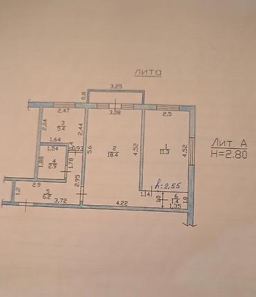 2 комнаты, 43 м², Политех 104 серия, 2 этаж, Требуется ремонт