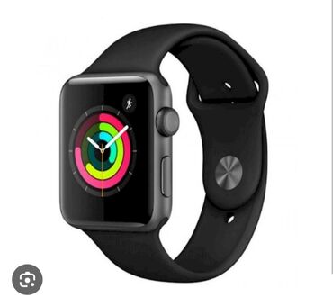 apple watc: İşlənmiş, Smart saat, Apple, Sensor ekran, rəng - Qara