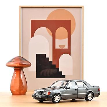 odece: Mercedes-Benz 500 E 1990 – Pearl Grey Metallic – Norev 🚗🌫️✨ Norev — 1