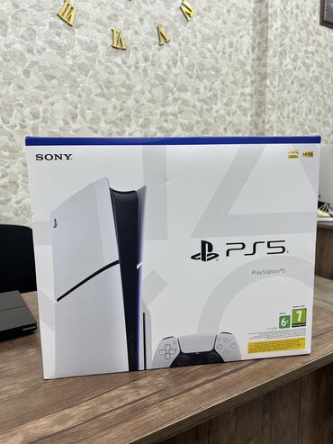 playstation 4 slim: Ps 5 Slim 1TB yaddaş pakovkadır blomu açılmayıb