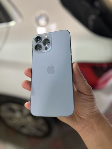 продажа телефон: IPhone 13 Pro Max, 256 ГБ, Голубой, Коробка, 79 %
