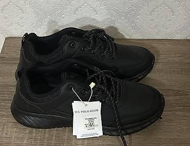 Krasofkalar və idman ayaqqabıları: U.S. Polo Assn. kişi idman ayaqqabısı – tam qara rəng - Model: Aşağı — 4