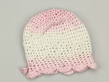 czapka różowa zimowa: Hat, 40-41 cm, condition - Good