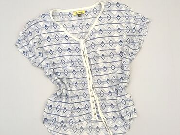 białe dzianinowe spodnie: Blouse, XS (EU 34), condition - Very good