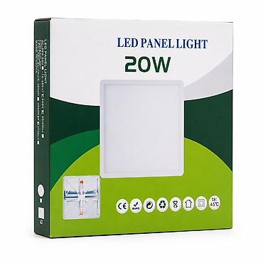 panel radyatır: LED Panel İşıq – 20W ağ - Güc: 20W - Tip: LED panel işıq (kvadrat — 1