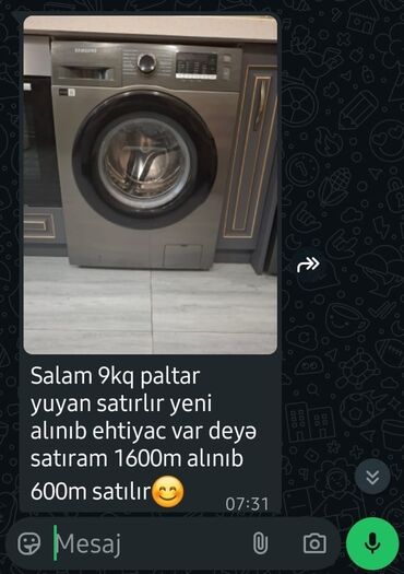 телефон fly с кнопками: Paltaryuyan maşın Samsung, 9 kq, Qurutmasız, Kredit yoxdur