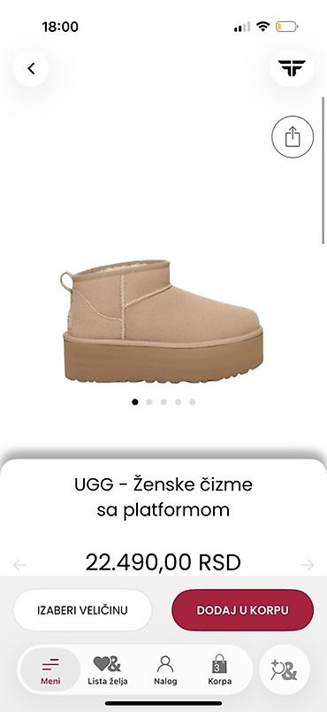 ugg cipele zenske: UGG ženske čizme sa platformom Original, broj 39. Lepo ocuvane, ako — 1