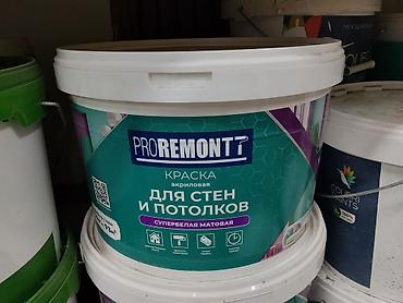 Краска акриловая PR0REMONT для стен и потолков - Тип
