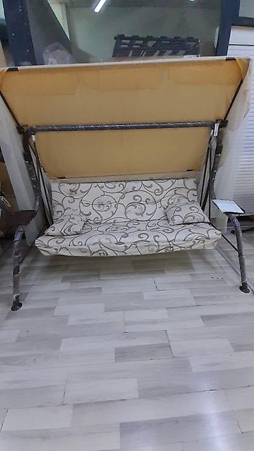 Садовые качели: Садовые качели Металл, Со спинкой, С крышей — 8