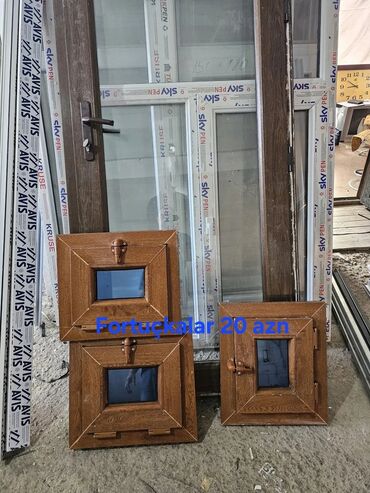 Plastik pəncərələr: İkiqat şüşə paketi Plastik pəncərə, Еni: 200 sm, Uzunluğu: 160 sm — 25