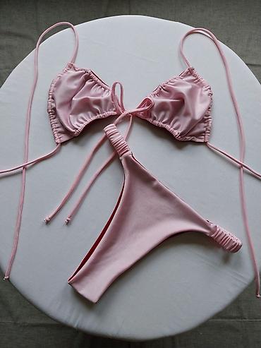 Kupaći kostimi: Dvodelni bikini set – roze/bordo-crvena - Gornji dio: klasičan — 3
