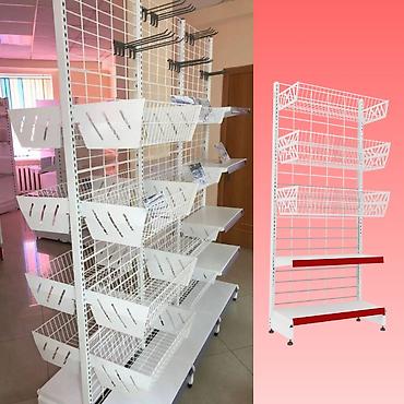 Стеллажи: Металлический стеллаж сборный, торговые стеллажи, железная мебель — 2