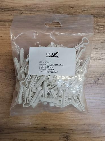 кабель 16: Клипсы для крепления кабеля LUX Electric - Модель: F6-10 - Тип: Nylon — 1