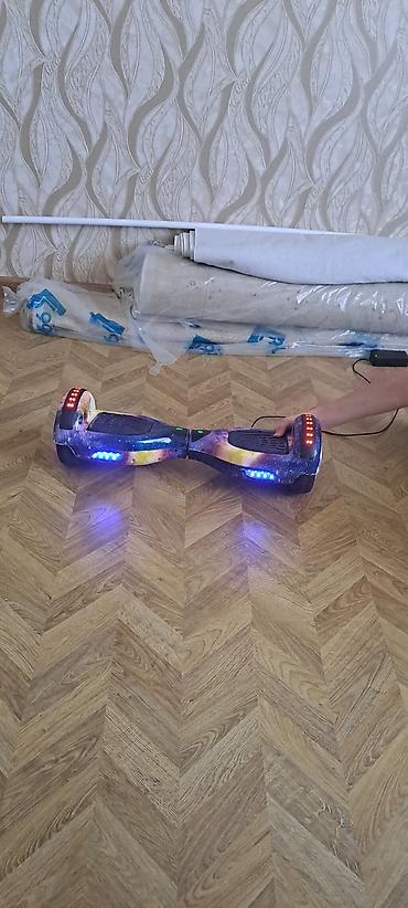 Электротранспорт: Elektrik hoverboard (gyroskuter) – kosmos dizaynlı korpus və LED — 3