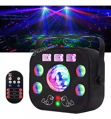 Другое освещение: Светомузыка проектор, лазер, стробоскоп 5 в 1 Профессиональный — 8