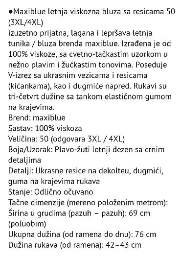 ps bluze novo: Set plus size odeće (3XL/4XL) 1) HM crna ženska košulja/bluza - — 2