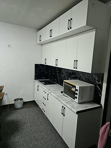 купить мангал в бишкеке: Кухонный гарнитур, прямая планировка - Цвет: белый матовый/глянцевый — 3