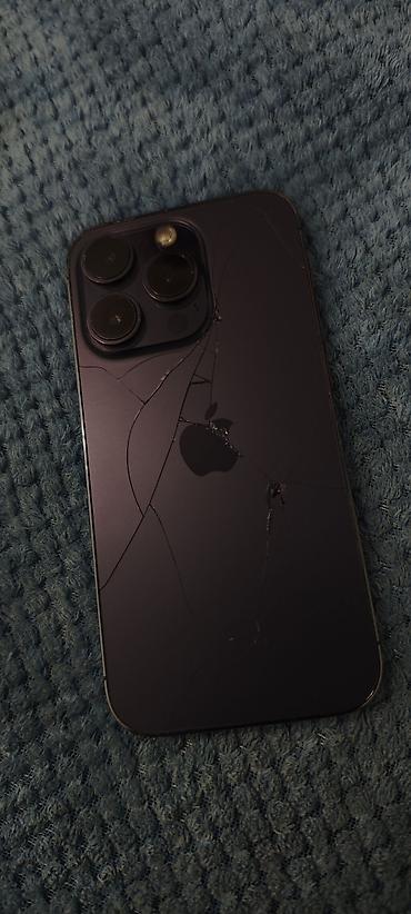 Мобильные телефоны и аксессуары: IPhone 14 Pro, Б/у, 128 ГБ, Deep Purple, Защитное стекло, 87 % — 9