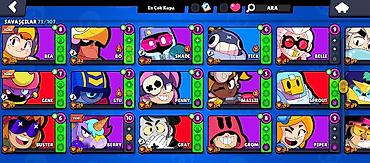 Digər oyun dəstləri: Brawl Stars oyun hesabı - Kupa: 18 035 (Kupa Yolu III) - Toplam — 5