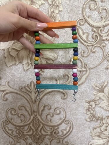 Oyuncaqlar: Papuqay və xırda quşlar üçün asılqan–oyuncaq Balaca yelləncək quşlar — 14