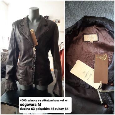 Ostale jakne, kaputi, prsluci: Kozna jakna nova sa etiketom