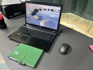 купить игровой компьютер: Ноутбук, Acer, 8 ГБ ОЗУ, Intel Core i7, 17.3 ", Б/у, Для работы, учебы, память HDD + SSD