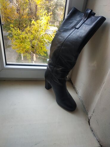 теплая обувь: Сапоги, 36, цвет - Черный