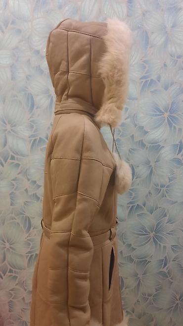 Дубленки: Дубленка, Классическая модель, Турция, По колено, С капюшоном, S — 5