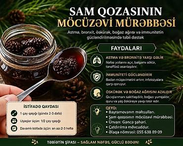 çərəz: Məhsul: Şam qozasının möcüzəvi mürəbbəsi Təsvir: - Şam qozalarından — 1