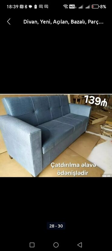 Divanlar: Divan, Açılan, Bazalı, Parça, Ödənişli çatdırılma — 5