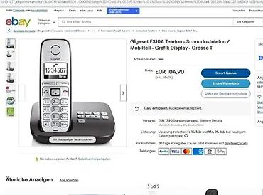 Fiksni telefoni: Gigaset E310A bežični fiksni telefon sa bazom i sekretaricom - Model — 2