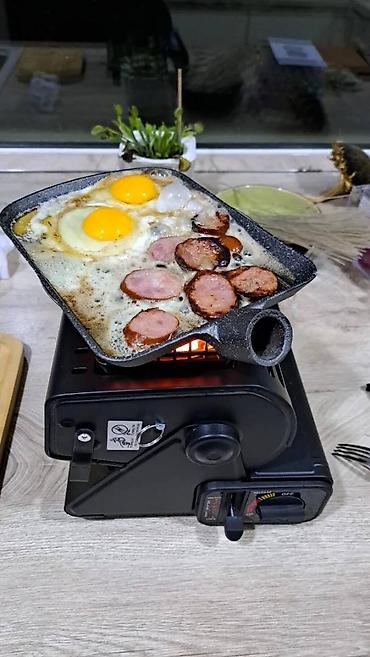 Буржуйки: 🔥 Газовая плита-обогреватель 2 в 1 Быстро согревает комнату и готовит — 9