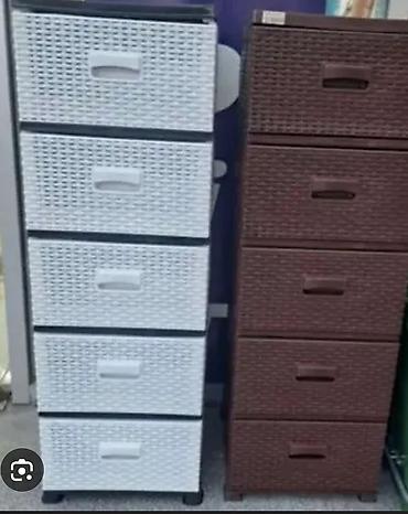 donuz sala: Material: möhkəm plastik, rattan toxuma effektli ön panellər - Rəng — 9