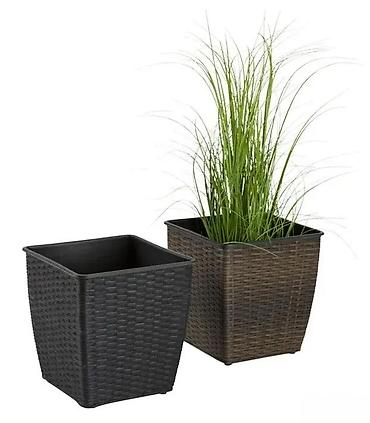 Vases and pots: BASTENSKA PLETENA SAKSIJA 31X31 CM NOVA ZA TERASU I BASTU | Cene — 2