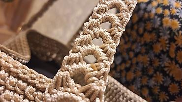 Çantalar: Əl işı toxunma çiyin çantası - Material: parıltılı, möhkəm — 2