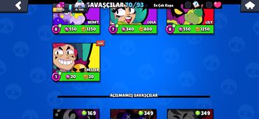 ikinci el monitör: Brawl Stars oyununda 70 döyüşçü ilə hesabı təklif edirik. Bu hesaba