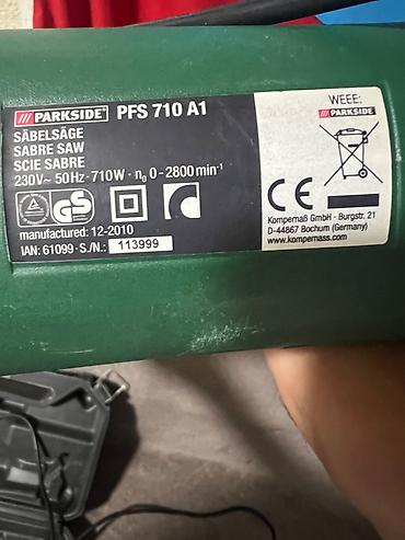 elektrik mişarı satılır: İşlənmiş Elektrikli Motopila, benzopila 720 W, Ünvandan götürmə, Kredit yoxdur — 2