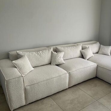 мяхкий диван: Модульный диван, цвет - Золотой, Новый