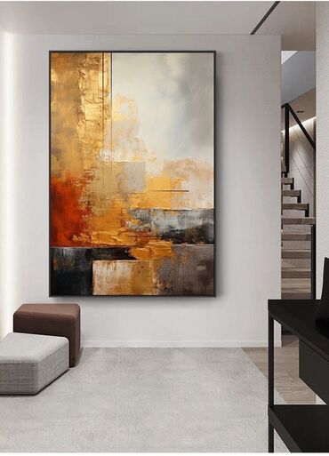 Dizayn, layihə: Modern. Abstrakt janr. Tək tablo. Müasir interyerdə mütləqdir, çünki — 24