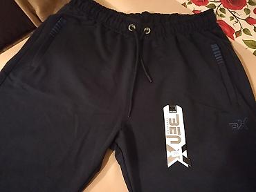 zeleni tech fleece: Kvalitetne muske pamucne bermude Benx u velikom broju 7XL — 3