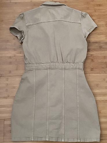 brend geyim: ZARA Denim xaki rəngli qısaəlli köynək-don - Brend: ZARA (ZARA DENIM — 2