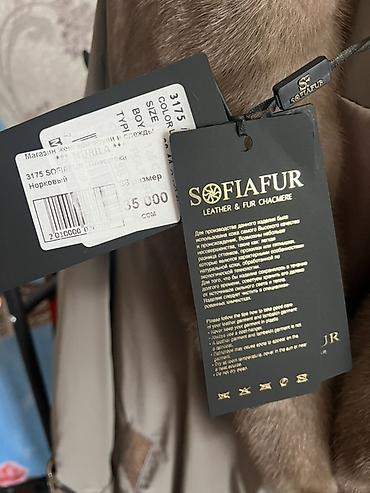соболь шуба: Женское зимнее пальто SofiaFur - Цвет: приглушённый тауп/серо-бежевый — 5