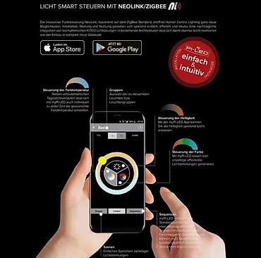 Rasveta: Kreon/Kleo K-Fo-25-NZ-SZ-1.0 LED šinski reflektor sa NeoLink kontrolom — 14