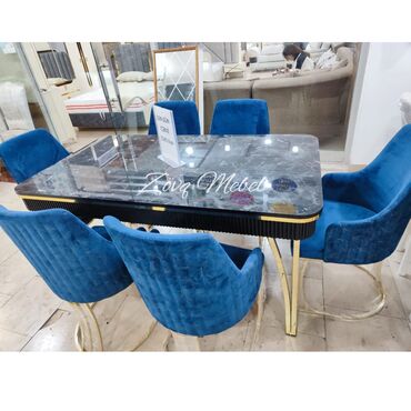 столы и стулья: Qonaq otağı üçün, Yeni, Açılan, Dördbucaq masa, 6 stul, Türkiyə
