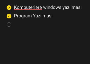 вакансии менеджер интернет магазина: Windows Quraşdırılması, Program təminatı yazılması