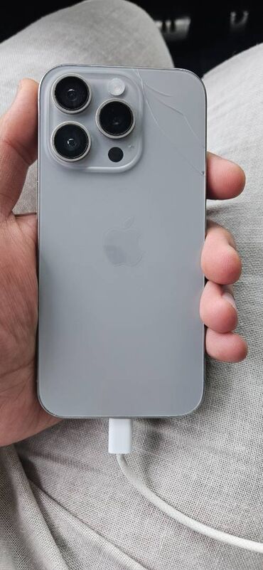 Alcatel: IPhone 15 Pro, Natural Titanium, Отпечаток пальца, Face ID