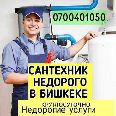 узи почек с выездом на дом: Сантехнические услуги в Бишкеке. Предлагаются недорогие работы по
